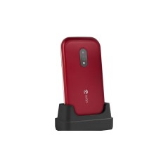 DORO 6040 Red - User-Friendly Mobile Phone with Big Buttons & Easy Navigation - Perfect for Seniors!